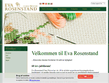 Tablet Screenshot of evarosenstand.dk